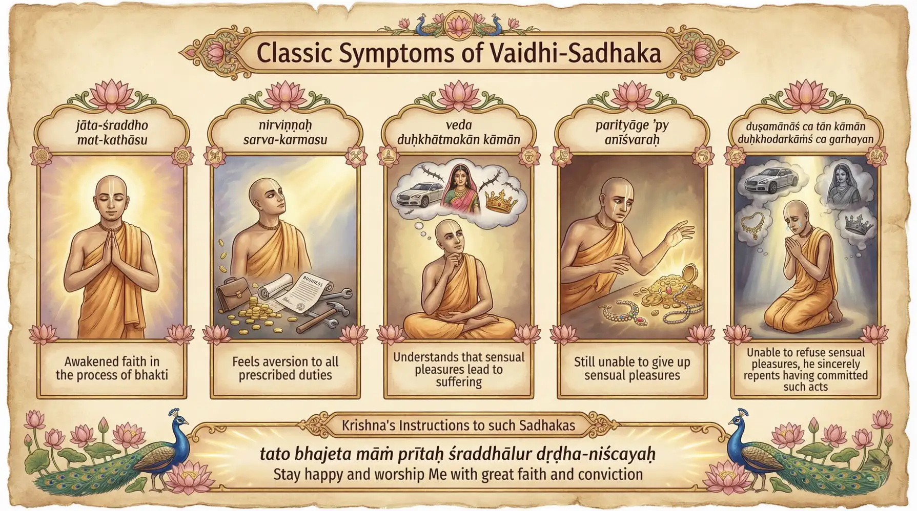 The battle of the Vaidhi Sadhaka